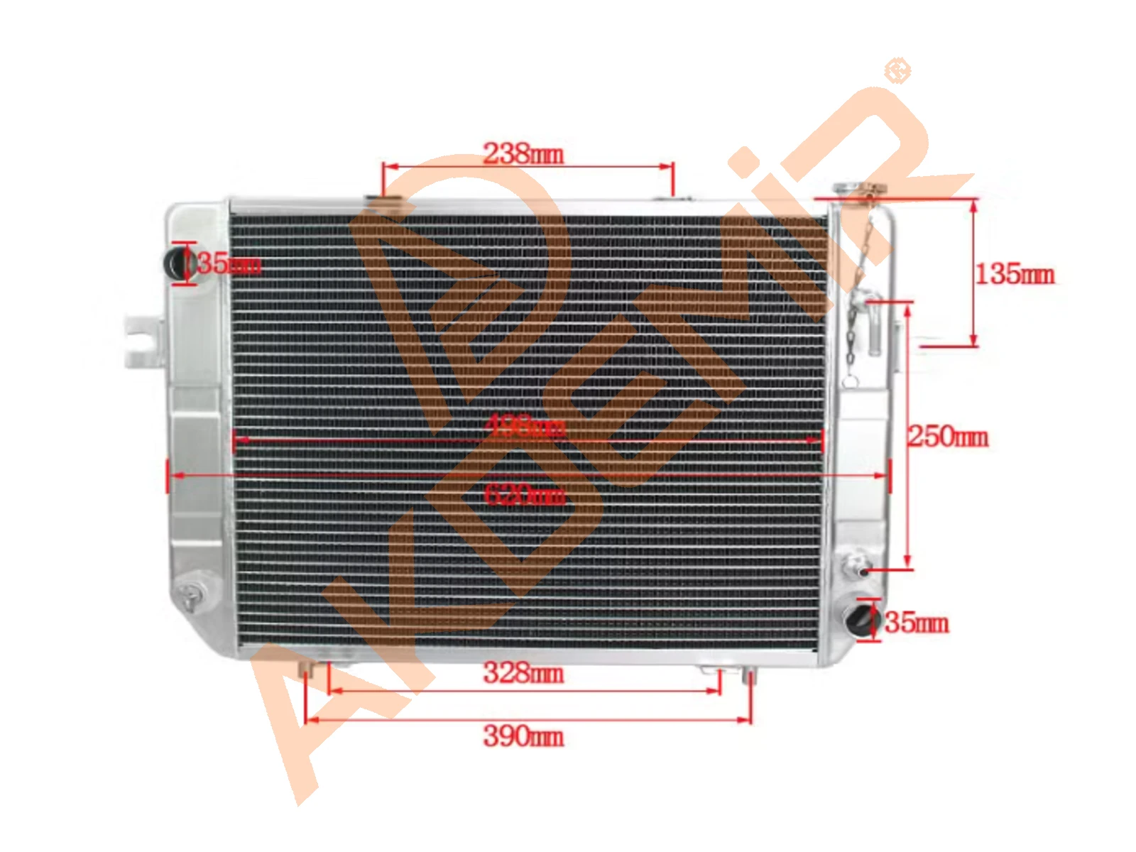 ADPARTS BAOLİ,HELİ LOONKİNG,JAC,ASİMATO 2,5-3 TON SU RADYATÖRÜ